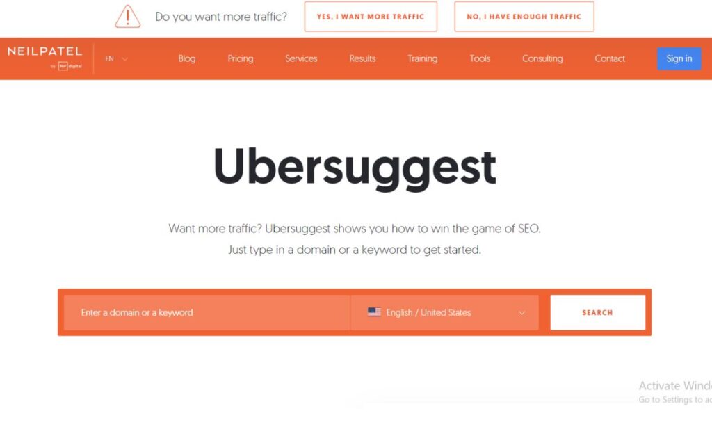 Ubersuggest